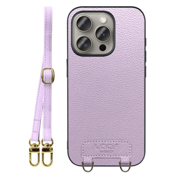 [ LOOF LUXURY-SHELL SHOULDER ] iPhone 15 Pro iPhone15 Pro アイフォン15 プロ iPhone 15 Pro 15Pro アイフォン 15 ショルダーストラップ付き シンプルでスマート 本革 シェル型ケース ショルダー ストラップ スマホショルダー [ iPhone 15 Pro ]