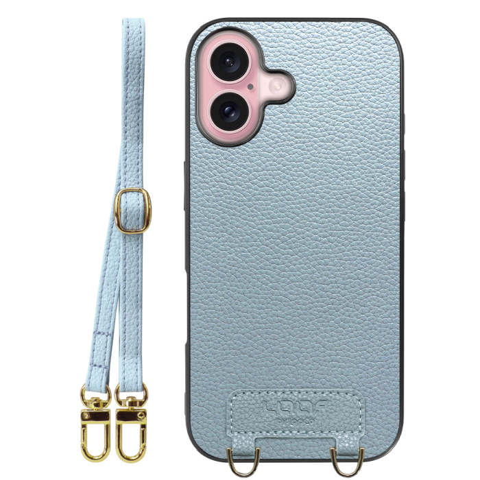 [ LOOF LUXURY-SHELL SHOULDER ] iPhone 16 iPhone16 アイフォン16 iPhone 16 アイフォン 16 ショルダーストラップ付き シンプルでスマート 本革 シェル型ケース ショルダー ストラップ スマホショルダー [ iPhone 16 ]