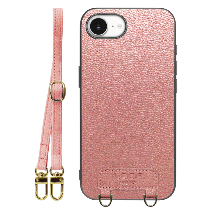 [ LOOF LUXURY-SHELL SHOULDER ] iPhone 16e / 17e iPhone16e 17e アイフォン16イー 17イー iPhone 16E アイフォン 17E ショルダーストラップ付き シンプルでスマート 本革 シェル型ケース ショルダー ストラップ スマホショルダー [ iPhone 16e / 17e ]