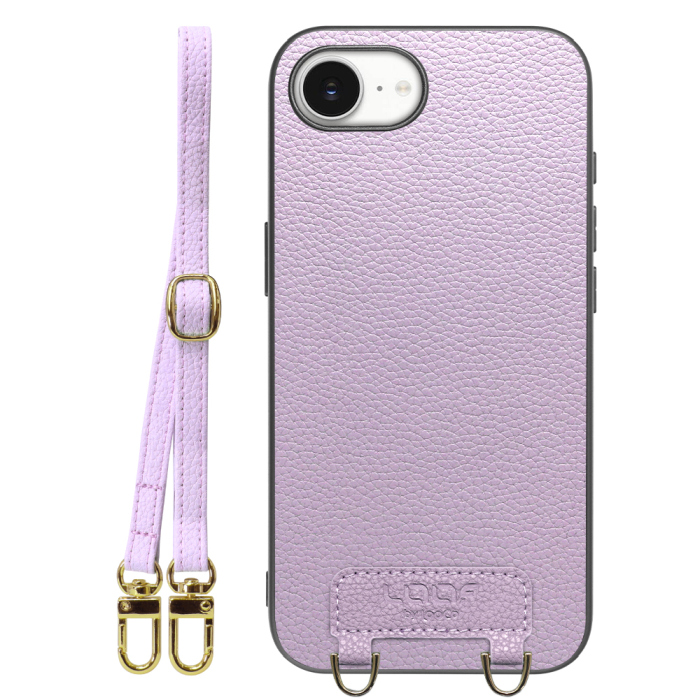 [ LOOF LUXURY-SHELL SHOULDER ] iPhone 16e / 17e iPhone16e 17e アイフォン16イー 17イー iPhone 16E アイフォン 17E ショルダーストラップ付き シンプルでスマート 本革 シェル型ケース ショルダー ストラップ スマホショルダー [ iPhone 16e / 17e ]