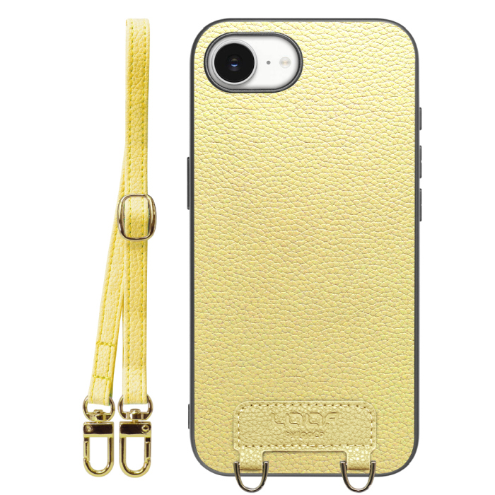 [ LOOF LUXURY-SHELL SHOULDER ] iPhone 16e / 17e iPhone16e 17e アイフォン16イー 17イー iPhone 16E アイフォン 17E ショルダーストラップ付き シンプルでスマート 本革 シェル型ケース ショルダー ストラップ スマホショルダー [ iPhone 16e / 17e ]