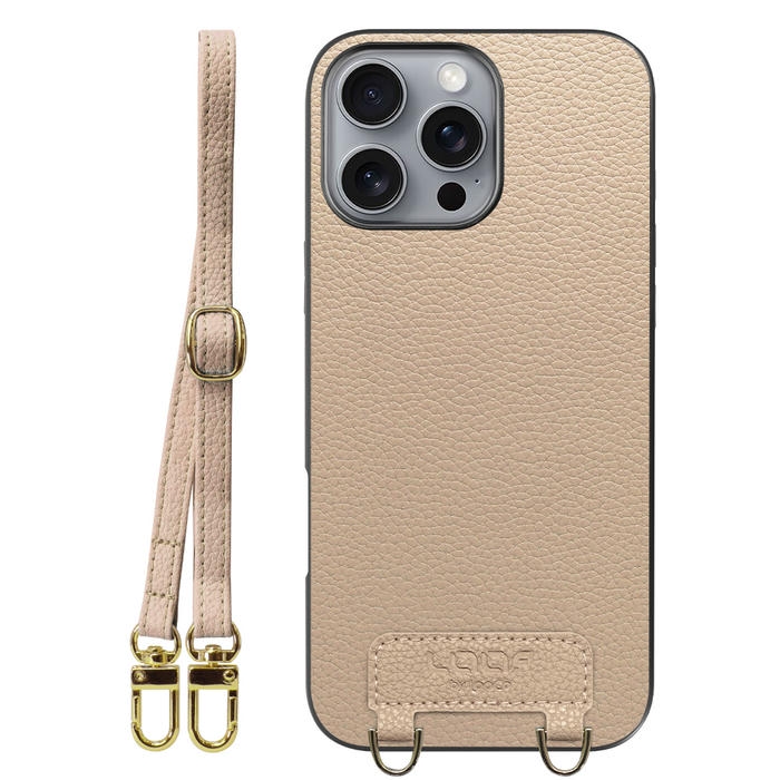 [ LOOF LUXURY-SHELL SHOULDER ] iPhone 16 Pro Max iPhone16 Pro Max アイフォン16 プロ マックス ショルダーストラップ付き シンプルでスマート 本革 シェル型ケース ショルダー ストラップ スマホショルダー [ iPhone 16 Pro Max ]