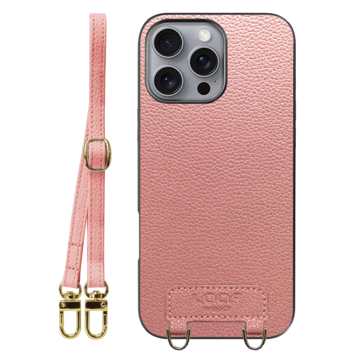 [ LOOF LUXURY-SHELL SHOULDER ] iPhone 16 Pro Max iPhone16 Pro Max アイフォン16 プロ マックス ショルダーストラップ付き シンプルでスマート 本革 シェル型ケース ショルダー ストラップ スマホショルダー [ iPhone 16 Pro Max ]