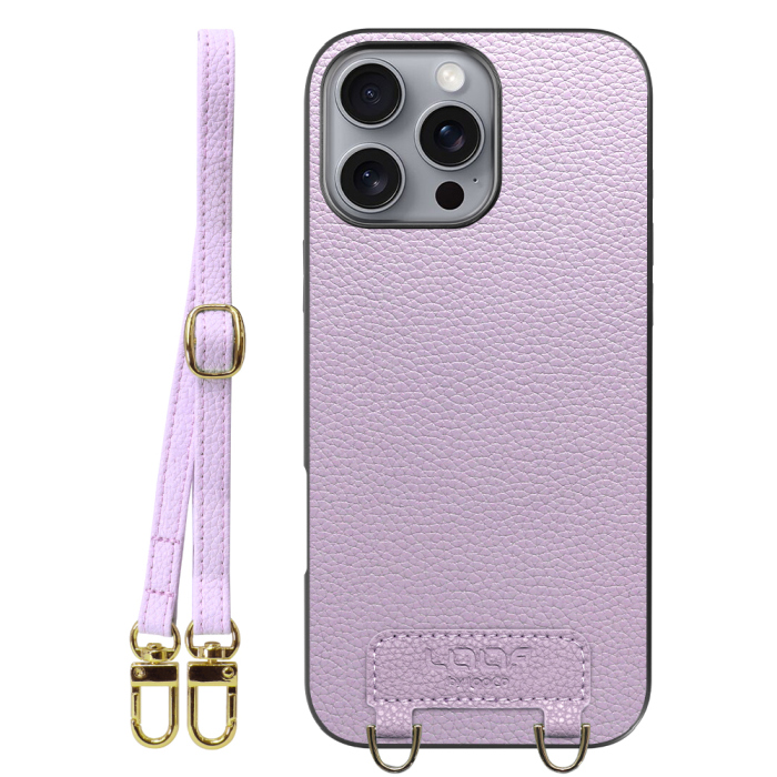 [ LOOF LUXURY-SHELL SHOULDER ] iPhone 16 Pro Max iPhone16 Pro Max アイフォン16 プロ マックス ショルダーストラップ付き シンプルでスマート 本革 シェル型ケース ショルダー ストラップ スマホショルダー [ iPhone 16 Pro Max ]
