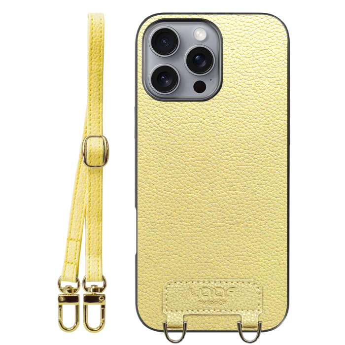 [ LOOF LUXURY-SHELL SHOULDER ] iPhone 16 Pro Max iPhone16 Pro Max アイフォン16 プロ マックス ショルダーストラップ付き シンプルでスマート 本革 シェル型ケース ショルダー ストラップ スマホショルダー [ iPhone 16 Pro Max ]