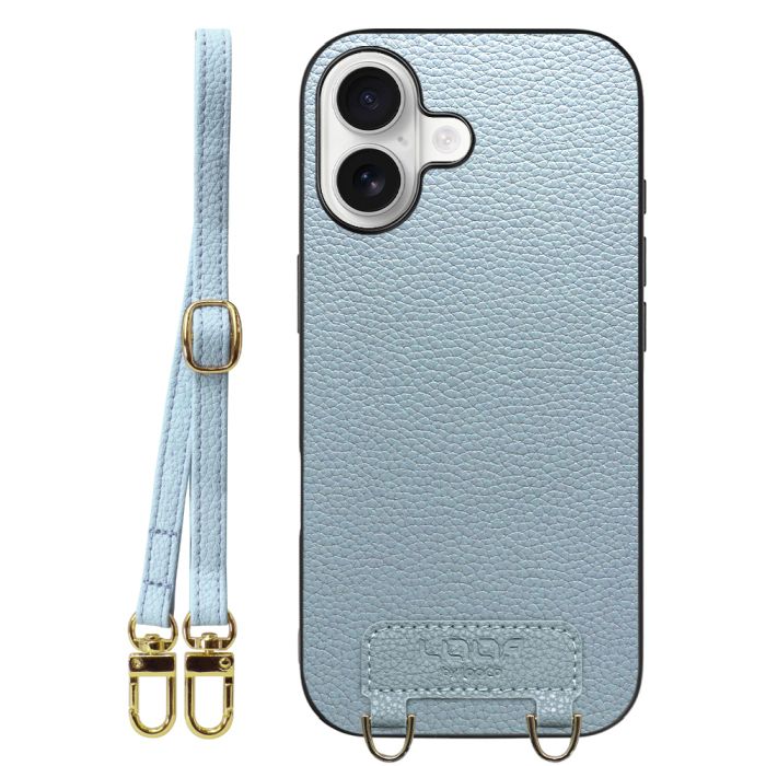[ LOOF LUXURY-SHELL SHOULDER ] iPhone 17 iPhone17 アイフォン17 iPhone 17 アイフォン 17 ショルダーストラップ付き シンプルでスマート 本革 シェル型ケース ショルダー ストラップ スマホショルダー [ iPhone 17 用 ]