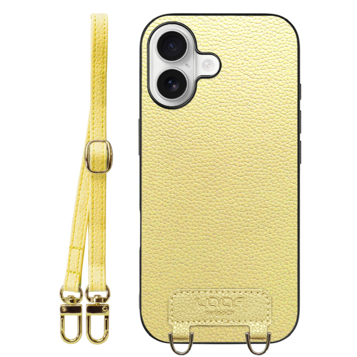 [ LOOF LUXURY-SHELL SHOULDER ] iPhone 17 iPhone17 アイフォン17 iPhone 17 アイフォン 17 ショルダーストラップ付き シンプルでスマート 本革 シェル型ケース ショルダー ストラップ スマホショルダー [ iPhone 17 用 ]