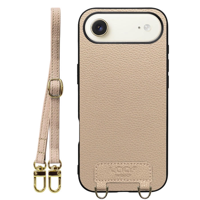 [ LOOF LUXURY-SHELL SHOULDER ] iPhone Air iPhone Air アイフォン エア iPhoneAir ショルダーストラップ付き シンプルでスマート 本革 シェル型ケース ショルダー ストラップ スマホショルダー [ iPhone Air 用 ]