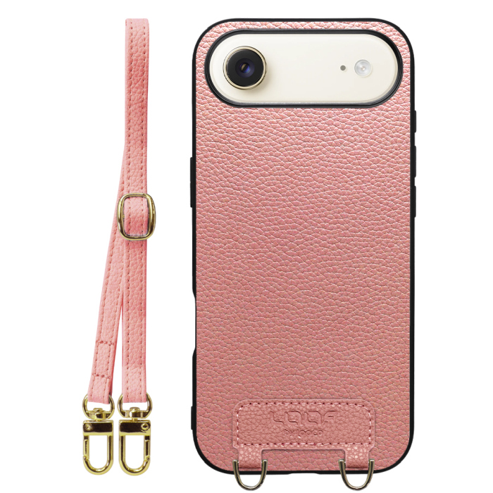 [ LOOF LUXURY-SHELL SHOULDER ] iPhone Air iPhone Air アイフォン エア iPhoneAir ショルダーストラップ付き シンプルでスマート 本革 シェル型ケース ショルダー ストラップ スマホショルダー [ iPhone Air 用 ]
