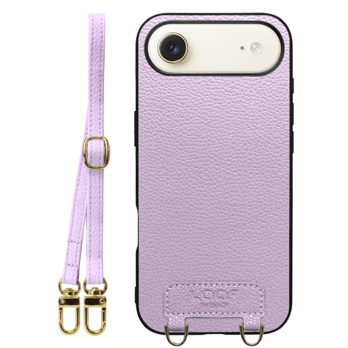 [ LOOF LUXURY-SHELL SHOULDER ] iPhone Air iPhone Air アイフォン エア iPhoneAir ショルダーストラップ付き シンプルでスマート 本革 シェル型ケース ショルダー ストラップ スマホショルダー [ iPhone Air 用 ]