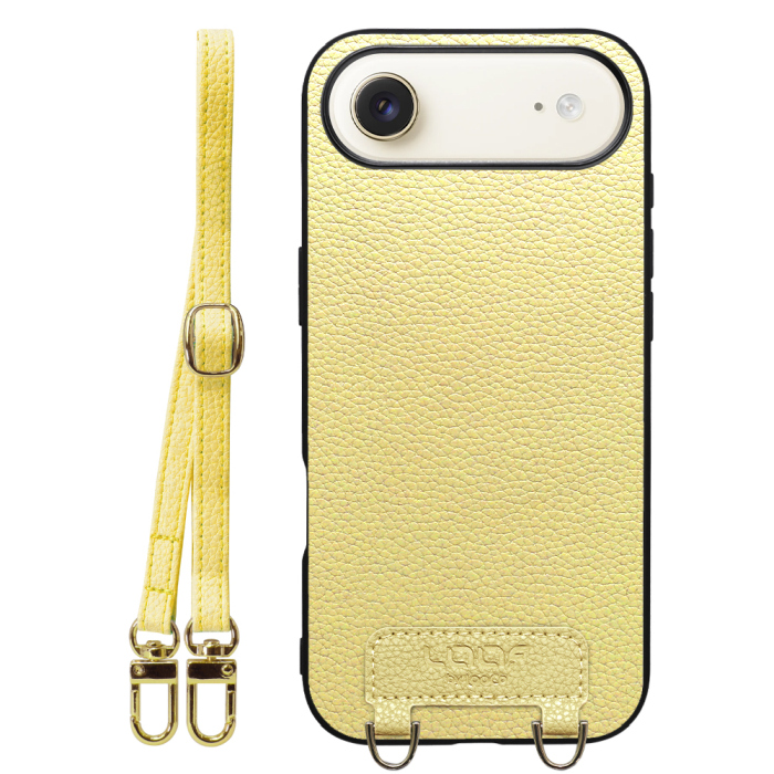 [ LOOF LUXURY-SHELL SHOULDER ] iPhone Air iPhone Air アイフォン エア iPhoneAir ショルダーストラップ付き シンプルでスマート 本革 シェル型ケース ショルダー ストラップ スマホショルダー [ iPhone Air 用 ]