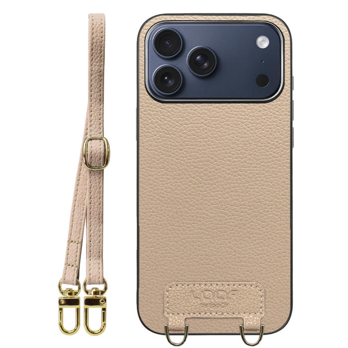 [ LOOF LUXURY-SHELL SHOULDER ] iPhone 17 Pro Max iPhone17 Pro Max アイフォン17 プロ マックス ショルダーストラップ付き シンプルでスマート 本革 シェル型ケース ショルダー ストラップ スマホショルダー [ iPhone 17 Pro Max 用 ]