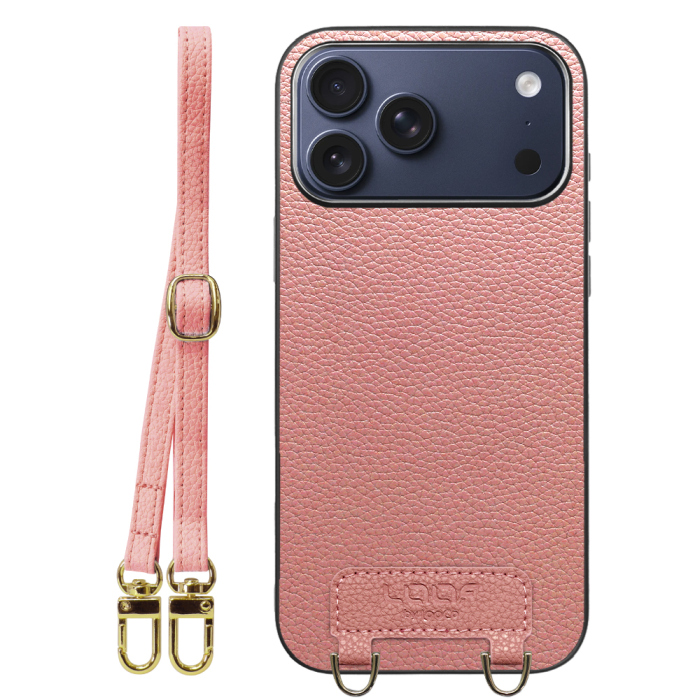 [ LOOF LUXURY-SHELL SHOULDER ] iPhone 17 Pro Max iPhone17 Pro Max アイフォン17 プロ マックス ショルダーストラップ付き シンプルでスマート 本革 シェル型ケース ショルダー ストラップ スマホショルダー [ iPhone 17 Pro Max 用 ]