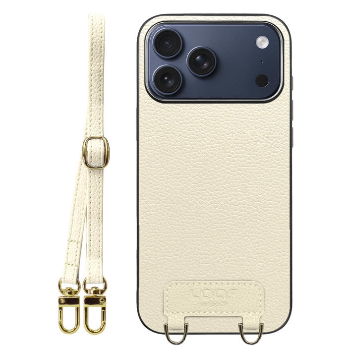 [ LOOF LUXURY-SHELL SHOULDER ] iPhone 17 Pro Max iPhone17 Pro Max アイフォン17 プロ マックス ショルダーストラップ付き シンプルでスマート 本革 シェル型ケース ショルダー ストラップ スマホショルダー [ iPhone 17 Pro Max 用 ]