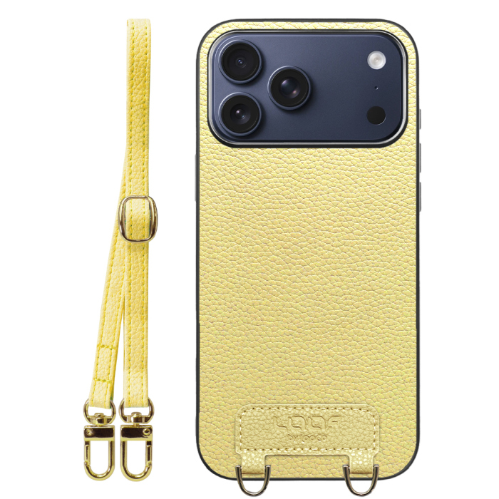 [ LOOF LUXURY-SHELL SHOULDER ] iPhone 17 Pro Max iPhone17 Pro Max アイフォン17 プロ マックス ショルダーストラップ付き シンプルでスマート 本革 シェル型ケース ショルダー ストラップ スマホショルダー [ iPhone 17 Pro Max 用 ]