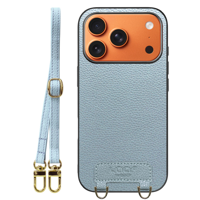 [ LOOF LUXURY-SHELL SHOULDER ] iPhone 17 Pro iPhone17 Pro アイフォン17 プロ ショルダーストラップ付き シンプルでスマート 本革 シェル型ケース ショルダー ストラップ スマホショルダー [ iPhone 17 Pro 用 ]