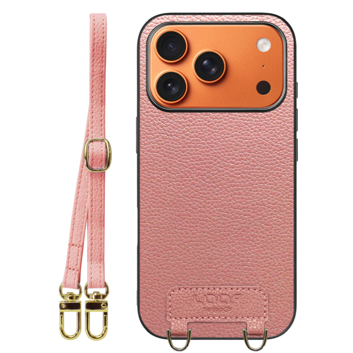 [ LOOF LUXURY-SHELL SHOULDER ] iPhone 17 Pro iPhone17 Pro アイフォン17 プロ ショルダーストラップ付き シンプルでスマート 本革 シェル型ケース ショルダー ストラップ スマホショルダー [ iPhone 17 Pro 用 ]
