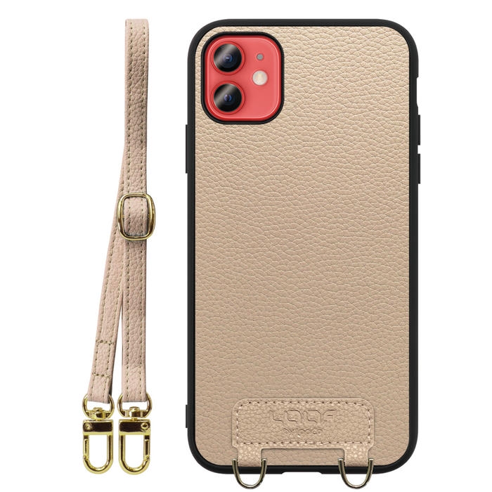 [ LOOF LUXURY-SHELL SHOULDER ] iPhone 12 mini iphone12mini 12mini 12ミニ ショルダーストラップ付き シンプルでスマート 本革 シェル型ケース ショルダー ストラップ スマホショルダー [ iPhone 12 mini ]