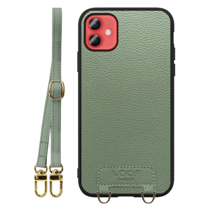 [ LOOF LUXURY-SHELL SHOULDER ] iPhone 12 mini iphone12mini 12mini 12ミニ ショルダーストラップ付き シンプルでスマート 本革 シェル型ケース ショルダー ストラップ スマホショルダー [ iPhone 12 mini ]