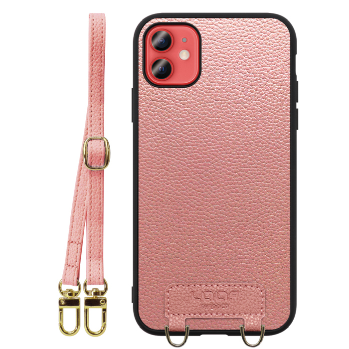[ LOOF LUXURY-SHELL SHOULDER ] iPhone 12 mini iphone12mini 12mini 12ミニ ショルダーストラップ付き シンプルでスマート 本革 シェル型ケース ショルダー ストラップ スマホショルダー [ iPhone 12 mini ]