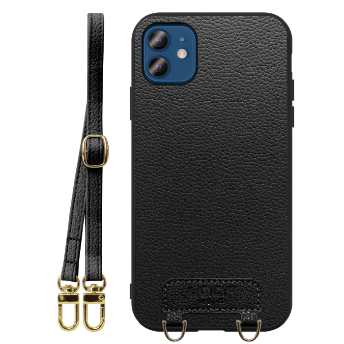 [ LOOF LUXURY-SHELL SHOULDER ] iPhone 12 / 12 Pro iphone12 iphone12pro 12pro 12プロ ショルダーストラップ付き シンプルでスマート 本革 シェル型ケース ショルダー ストラップ スマホショルダー [ iPhone 12 / 12 Pro ]