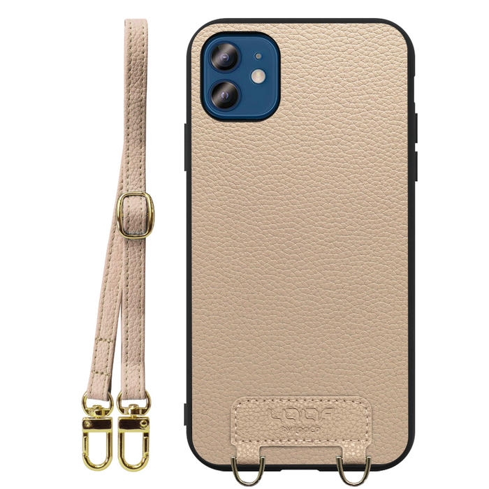[ LOOF LUXURY-SHELL SHOULDER ] iPhone 12 / 12 Pro iphone12 iphone12pro 12pro 12プロ ショルダーストラップ付き シンプルでスマート 本革 シェル型ケース ショルダー ストラップ スマホショルダー [ iPhone 12 / 12 Pro ]