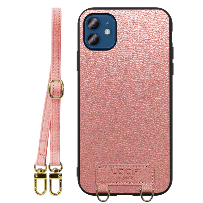 [ LOOF LUXURY-SHELL SHOULDER ] iPhone 12 / 12 Pro iphone12 iphone12pro 12pro 12プロ ショルダーストラップ付き シンプルでスマート 本革 シェル型ケース ショルダー ストラップ スマホショルダー [ iPhone 12 / 12 Pro ]