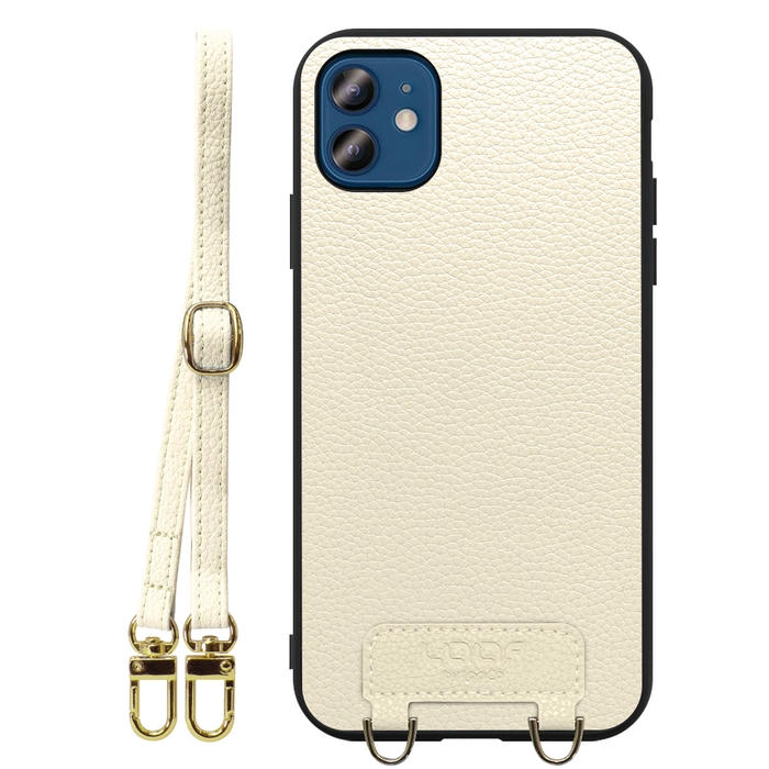 [ LOOF LUXURY-SHELL SHOULDER ] iPhone 12 / 12 Pro iphone12 iphone12pro 12pro 12プロ ショルダーストラップ付き シンプルでスマート 本革 シェル型ケース ショルダー ストラップ スマホショルダー [ iPhone 12 / 12 Pro ]