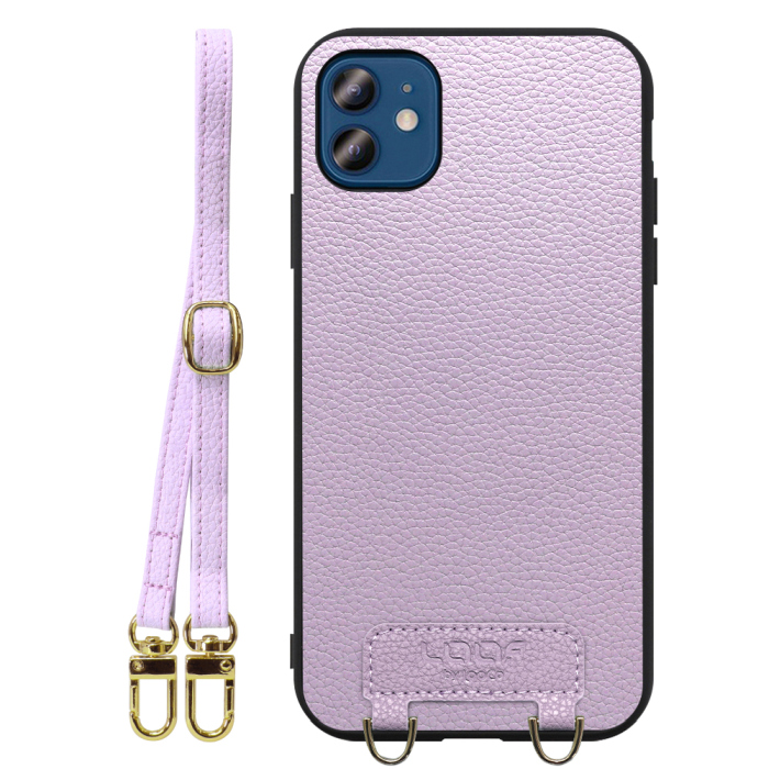 [ LOOF LUXURY-SHELL SHOULDER ] iPhone 12 / 12 Pro iphone12 iphone12pro 12pro 12プロ ショルダーストラップ付き シンプルでスマート 本革 シェル型ケース ショルダー ストラップ スマホショルダー [ iPhone 12 / 12 Pro ]