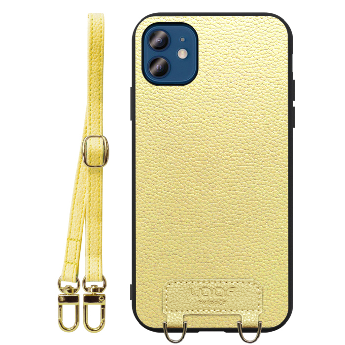 [ LOOF LUXURY-SHELL SHOULDER ] iPhone 12 / 12 Pro iphone12 iphone12pro 12pro 12プロ ショルダーストラップ付き シンプルでスマート 本革 シェル型ケース ショルダー ストラップ スマホショルダー [ iPhone 12 / 12 Pro ]