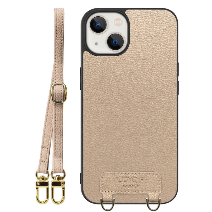 [ LOOF LUXURY-SHELL SHOULDER ] iPhone 13 mini iphone13mini 13mini ミニ ショルダーストラップ付き シンプルでスマート 本革 シェル型ケース ショルダー ストラップ スマホショルダー [ iPhone 13 mini ]