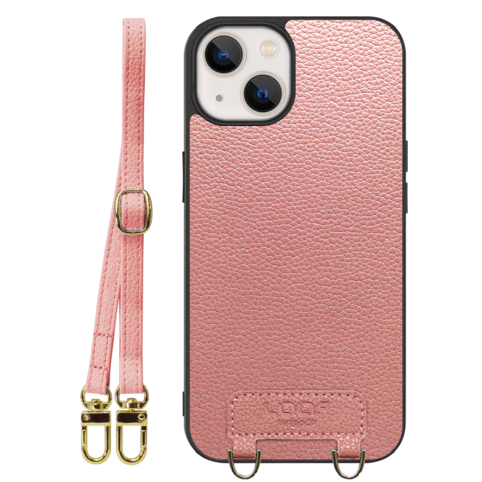 [ LOOF LUXURY-SHELL SHOULDER ] iPhone 13 mini iphone13mini 13mini ミニ ショルダーストラップ付き シンプルでスマート 本革 シェル型ケース ショルダー ストラップ スマホショルダー [ iPhone 13 mini ]