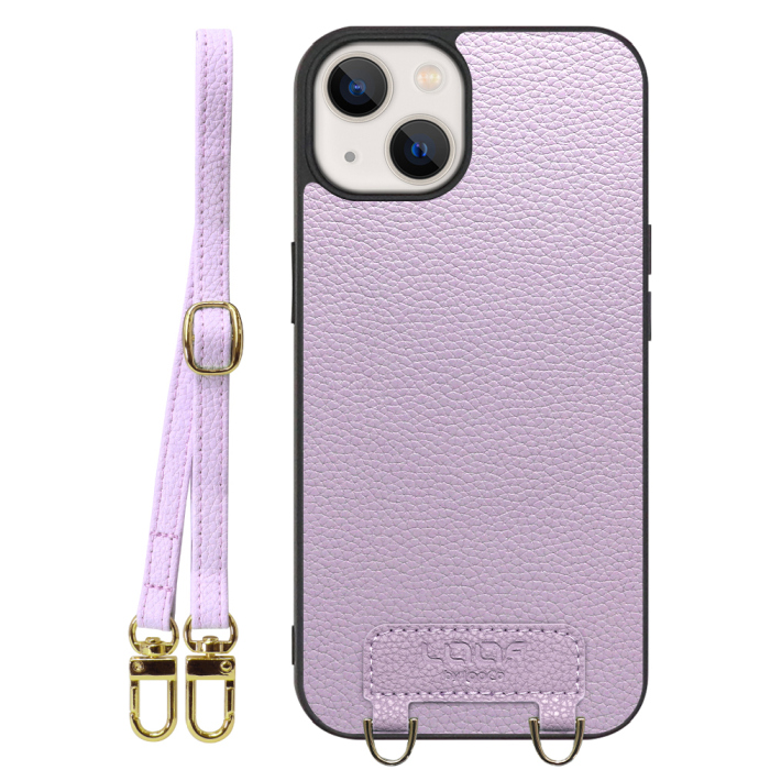[ LOOF LUXURY-SHELL SHOULDER ] iPhone 13 mini iphone13mini 13mini ミニ ショルダーストラップ付き シンプルでスマート 本革 シェル型ケース ショルダー ストラップ スマホショルダー [ iPhone 13 mini ]