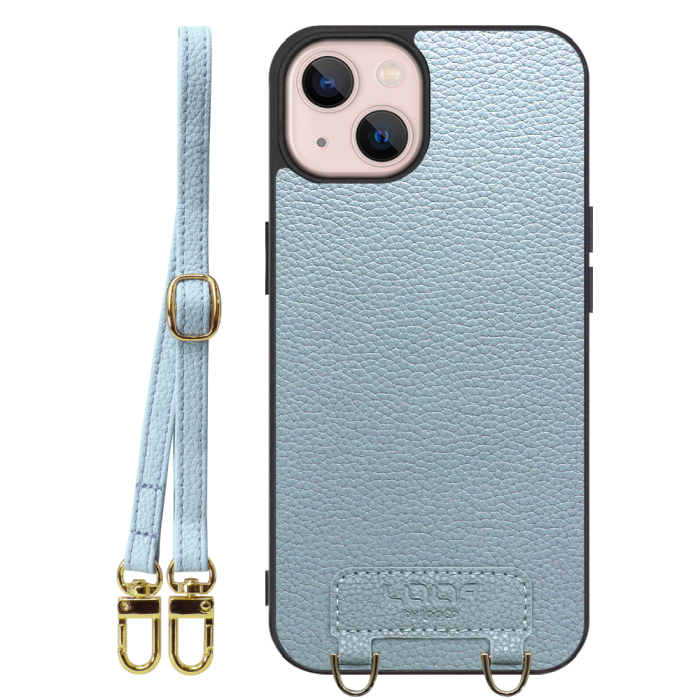 [ LOOF LUXURY-SHELL SHOULDER ] iPhone 13 iphone13 ショルダーストラップ付き シンプルでスマート 本革 シェル型ケース ショルダー ストラップ スマホショルダー [ iPhone 13 ]