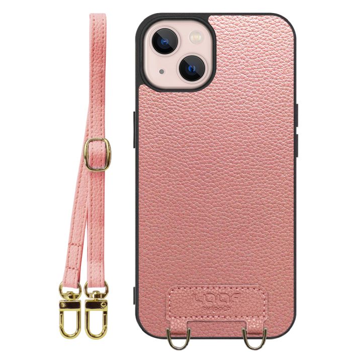 [ LOOF LUXURY-SHELL SHOULDER ] iPhone 13 iphone13 ショルダーストラップ付き シンプルでスマート 本革 シェル型ケース ショルダー ストラップ スマホショルダー [ iPhone 13 ]