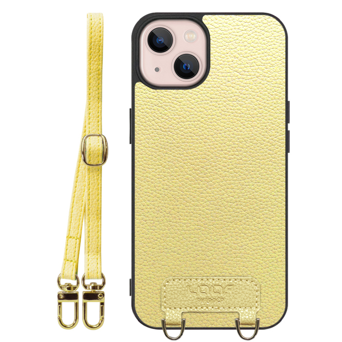 [ LOOF LUXURY-SHELL SHOULDER ] iPhone 13 iphone13 ショルダーストラップ付き シンプルでスマート 本革 シェル型ケース ショルダー ストラップ スマホショルダー [ iPhone 13 ]