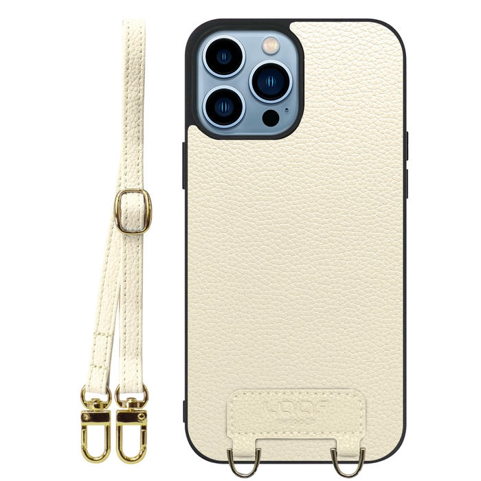 [ LOOF LUXURY-SHELL SHOULDER ] iPhone 13 Pro iphone13pro 13pro プロ ショルダーストラップ付き シンプルでスマート 本革 シェル型ケース ショルダー ストラップ スマホショルダー [ iPhone 13 Pro ]