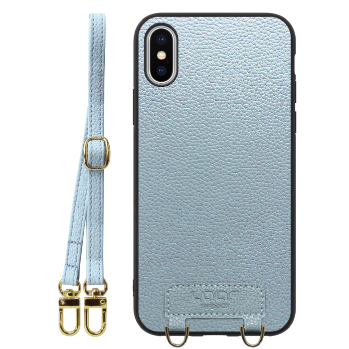 [ LOOF LUXURY-SHELL SHOULDER ] iPhone X / XS iPhonex iPhonexs ショルダーストラップ付き シンプルでスマート 本革 シェル型ケース ショルダー ストラップ スマホショルダー [ iPhone X / XS ]