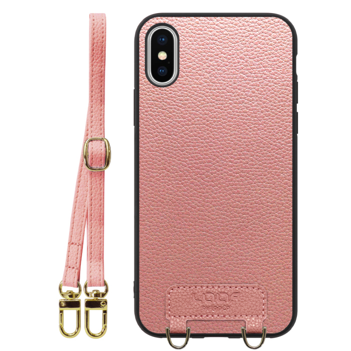 [ LOOF LUXURY-SHELL SHOULDER ] iPhone X / XS iPhonex iPhonexs ショルダーストラップ付き シンプルでスマート 本革 シェル型ケース ショルダー ストラップ スマホショルダー [ iPhone X / XS ]