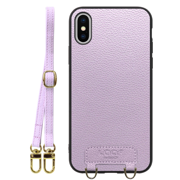 [ LOOF LUXURY-SHELL SHOULDER ] iPhone X / XS iPhonex iPhonexs ショルダーストラップ付き シンプルでスマート 本革 シェル型ケース ショルダー ストラップ スマホショルダー [ iPhone X / XS ]