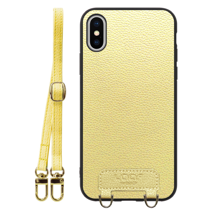 [ LOOF LUXURY-SHELL SHOULDER ] iPhone X / XS iPhonex iPhonexs ショルダーストラップ付き シンプルでスマート 本革 シェル型ケース ショルダー ストラップ スマホショルダー [ iPhone X / XS ]