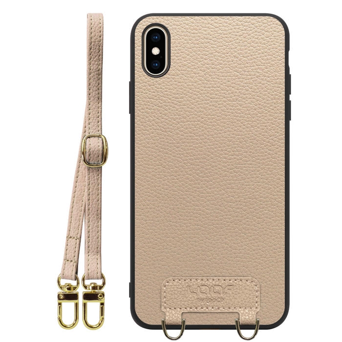 [ LOOF LUXURY-SHELL SHOULDER ] iPhone XS Max iPhonexsmax xsmax ショルダーストラップ付き シンプルでスマート 本革 シェル型ケース ショルダー ストラップ スマホショルダー [ iPhone XS Max ]