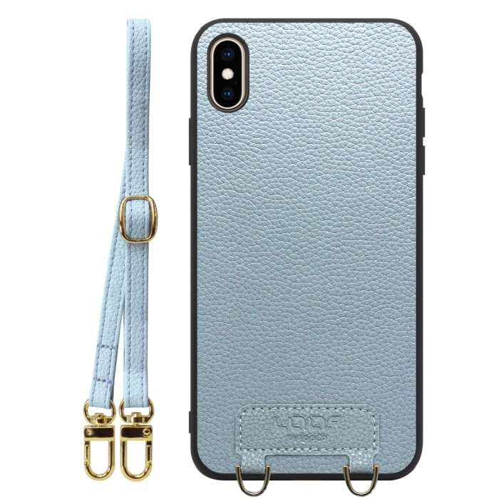 [ LOOF LUXURY-SHELL SHOULDER ] iPhone XS Max iPhonexsmax xsmax ショルダーストラップ付き シンプルでスマート 本革 シェル型ケース ショルダー ストラップ スマホショルダー [ iPhone XS Max ]