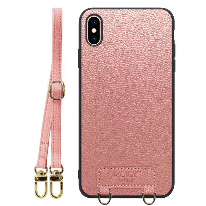 [ LOOF LUXURY-SHELL SHOULDER ] iPhone XS Max iPhonexsmax xsmax ショルダーストラップ付き シンプルでスマート 本革 シェル型ケース ショルダー ストラップ スマホショルダー [ iPhone XS Max ]