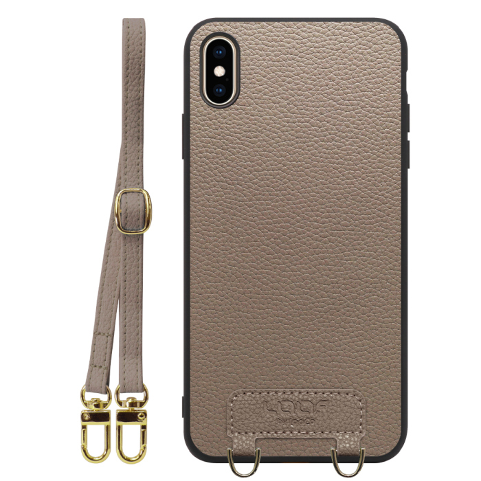 [ LOOF LUXURY-SHELL SHOULDER ] iPhone XS Max iPhonexsmax xsmax ショルダーストラップ付き シンプルでスマート 本革 シェル型ケース ショルダー ストラップ スマホショルダー [ iPhone XS Max ]
