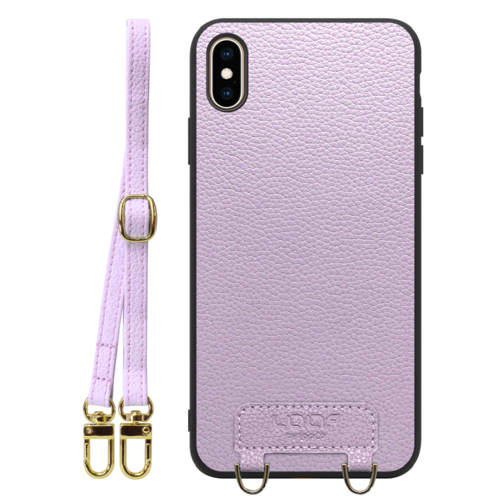 [ LOOF LUXURY-SHELL SHOULDER ] iPhone XS Max iPhonexsmax xsmax ショルダーストラップ付き シンプルでスマート 本革 シェル型ケース ショルダー ストラップ スマホショルダー [ iPhone XS Max ]