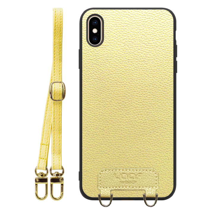 [ LOOF LUXURY-SHELL SHOULDER ] iPhone XS Max iPhonexsmax xsmax ショルダーストラップ付き シンプルでスマート 本革 シェル型ケース ショルダー ストラップ スマホショルダー [ iPhone XS Max ]