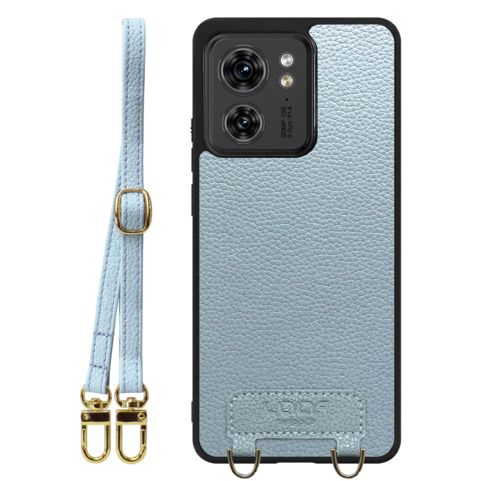 [ LOOF LUXURY-SHELL SHOULDER ] motorola edge 40  ショルダーストラップ付き シンプルでスマート 本革 シェル型ケース ショルダー ストラップ スマホショルダー [ motorola edge 40 ]