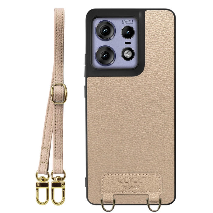 [ LOOF LUXURY-SHELL SHOULDER ] motorola edge 50 pro / 50s pro  ショルダーストラップ付き シンプルでスマート 本革 シェル型ケース ショルダー ストラップ スマホショルダー [ motorola edge 50 pro / 50s pro ]