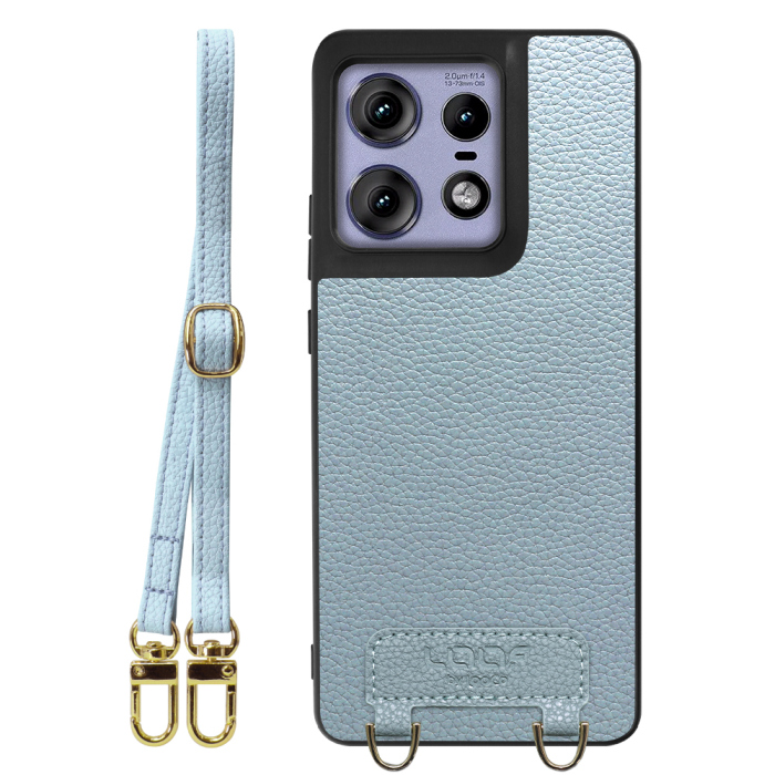 [ LOOF LUXURY-SHELL SHOULDER ] motorola edge 50 pro / 50s pro  ショルダーストラップ付き シンプルでスマート 本革 シェル型ケース ショルダー ストラップ スマホショルダー [ motorola edge 50 pro / 50s pro ]